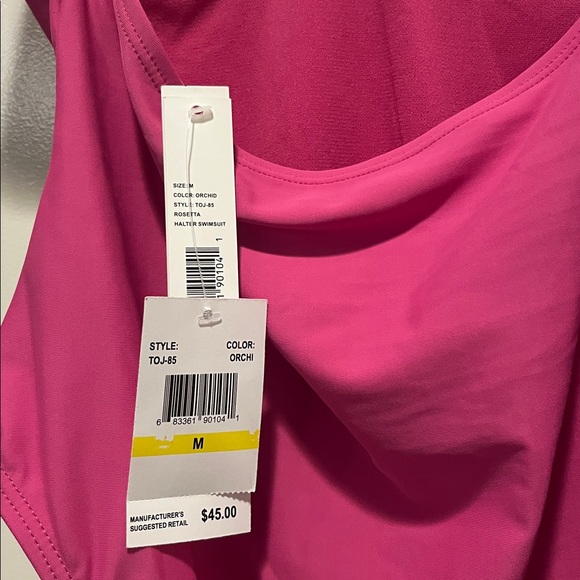 🩷NWT Beautiful Tahari orchid high cut bathing suit - Picture 5 of 7